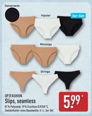 UP2FASHION Slips, seamless