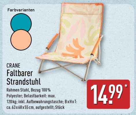 CRANE Faltbarer Strandstuhl