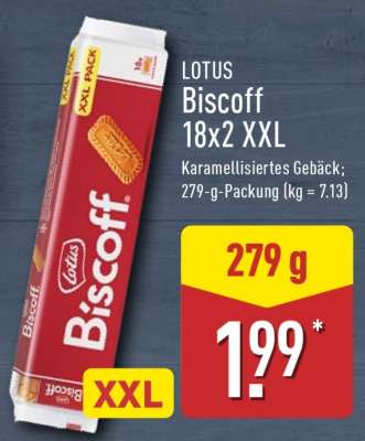 LOTUS Biscoff 18x2 XXL