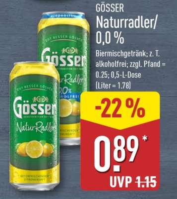 GÖSSER Naturradler/0,0 %