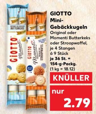 GIOTTO Mini-Gebäckkugeln