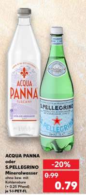 ACQUA PANNA oder S.PELLEGRINO