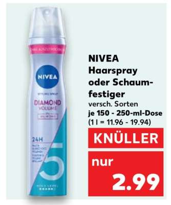 NIVEA Haarspray oder Schaumfestiger