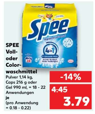 SPEE Voll- oder Colorwaschmittel