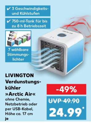 LIVINGTON Verdunstungskühler Arctic Air