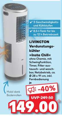 LIVINGTON Verdunstungskühler »Insta Chill«