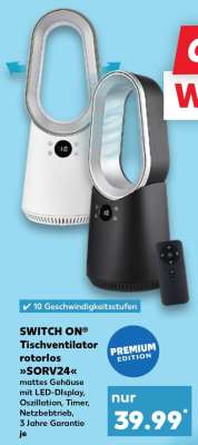 SWITCH ON® Tischventilator rotorlos »SORV24«