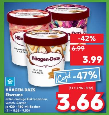 Häagen Dazs Eiscreme