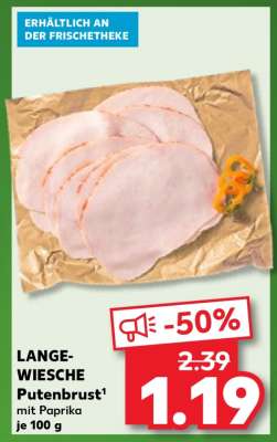 LANGE-WIESCHE Putenbrust mit Paprika je 100 g