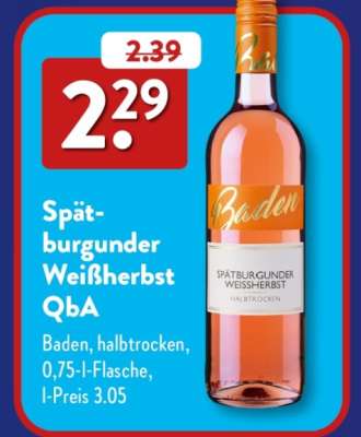 Spätburgunder Weißherbst QbA
