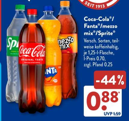 Coca-Cola, Fanta, Mezzo Mix, Sprite