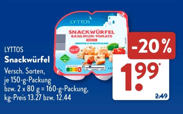 LYTTOS Snackwürfel
