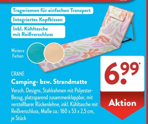 CRANE Camping- bzw. Strandmatte