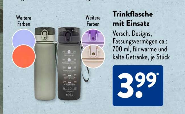 Trinkflasche mit Einsatz