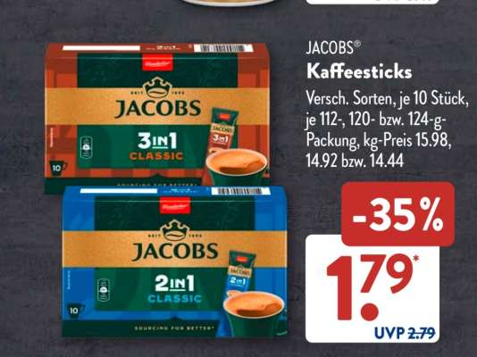 Jacobs Kaffeesticks