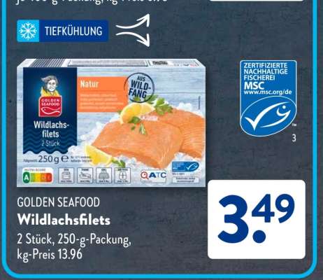 GOLDEN SEAFOOD Wildlachsfilets