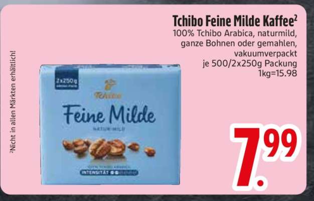 Tchibo Feine Milde Kaffee