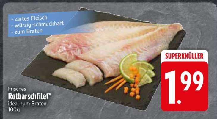 Frisches Rotbarschfilet