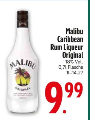 Malibu Caribbean Rum Liqueur Original