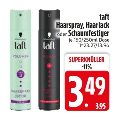 taft Haarspray, Haarlack oder Schaumfestiger