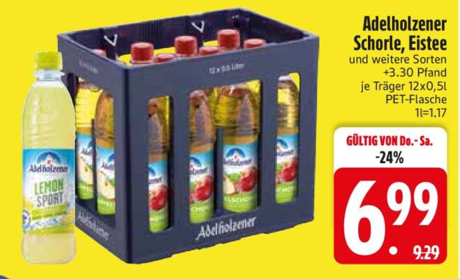 Adelholzener Schorle, Eistee