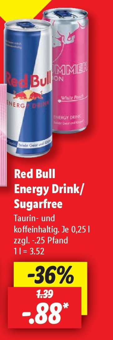 Red Bull Energy Drink/Sugarfree