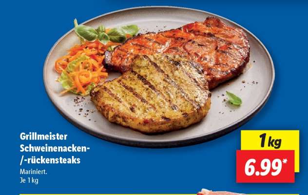 Grillmeister Schweinenacken-/-rückensteaks