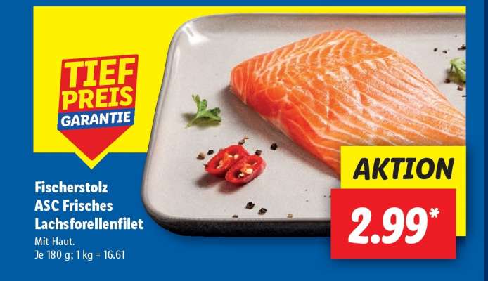 Fischerstolz ASC Frisches Lachsforellenfilet