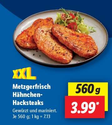 Metzgerfrisch Hähnchen-Hacksteaks