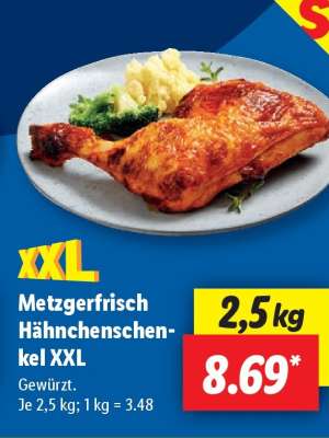 Metzgerfrisch Hähnchenschenkel XXL