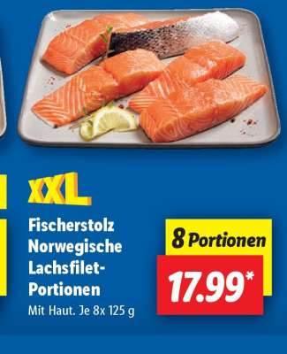 Fischerstolz Norwegische Lachsfilet-Portionen
