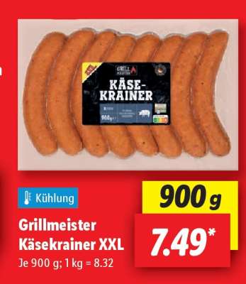 Grillmeister Käsekrainer XXL
