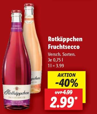 ROTKÄPPCHEN Fruchtsecco°
