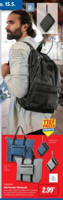TOPMOVE® Falt-Tasche/-Rucksack