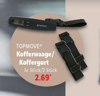 TOPMOVE® Kofferwaage/Koffergurt