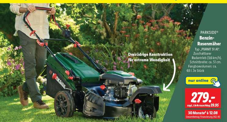 PARKSIDE® Benzin-Rasenmäher