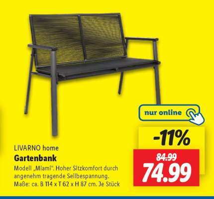 LIVARNO home Gartenbank