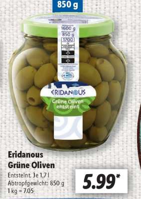 Eridanous Grüne Oliven