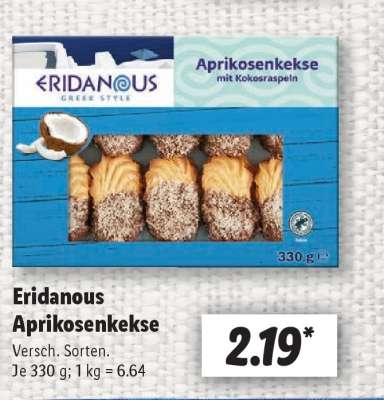 Eridanous Aprikosenkekse