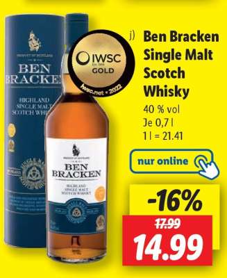 Ben Bracken Single Malt Scotch Whisky