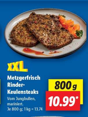Metzgerfrisch Rinder- Keulensteaks