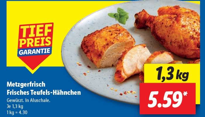 Metzgerfrisch Frisches Teufels- Hähnchen