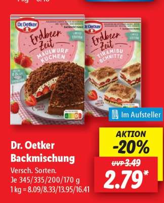Dr. Oetker Backmischung*