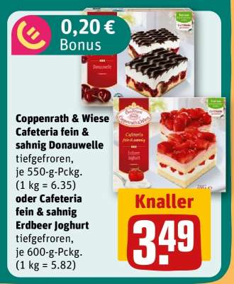 Coppenrath & Wiese Cafeteria fein & sahnig Donauwelle oder Cafeteria fein & sahnig Erdbeer Joghurt