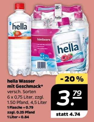 hella Wasser mit Geschmack*