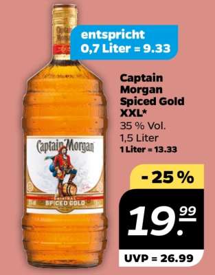 Captain Morgan Spiced Gold XXL