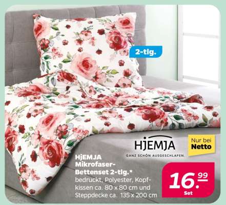 HjEMJA Mikrofaser-Bettenset 2-tlg.