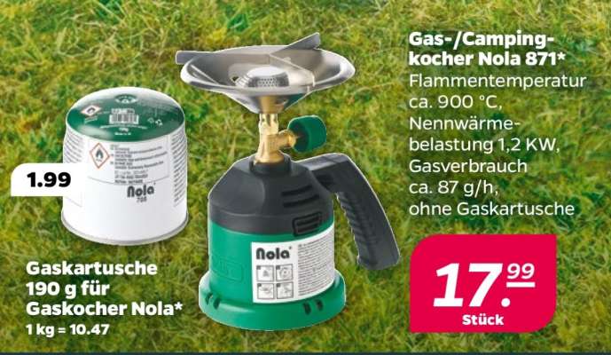 Gas-/Campingkocher Nola 871