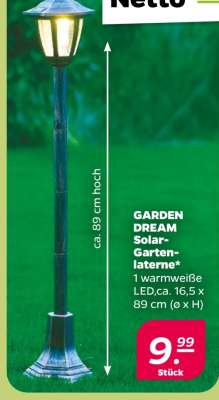 GARDEN DREAM Solar-Gartenlaterne