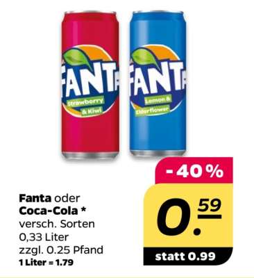 FANTA oder COCA-COLA